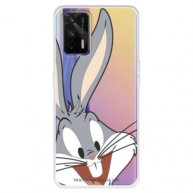 Husă pentru Realme GT Official Warner Bross Bug Bunny Silhouette Transparent - Looney Tunes