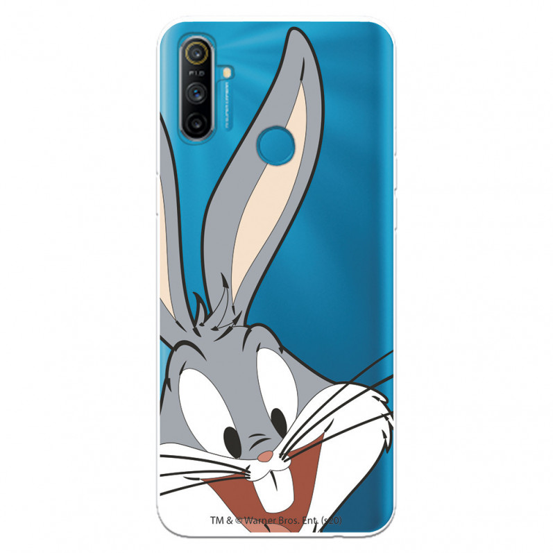 Caseta pentru Realme C3 Official Warner Bross Bug Bunny Silhouette Transparent - Looney Tunes