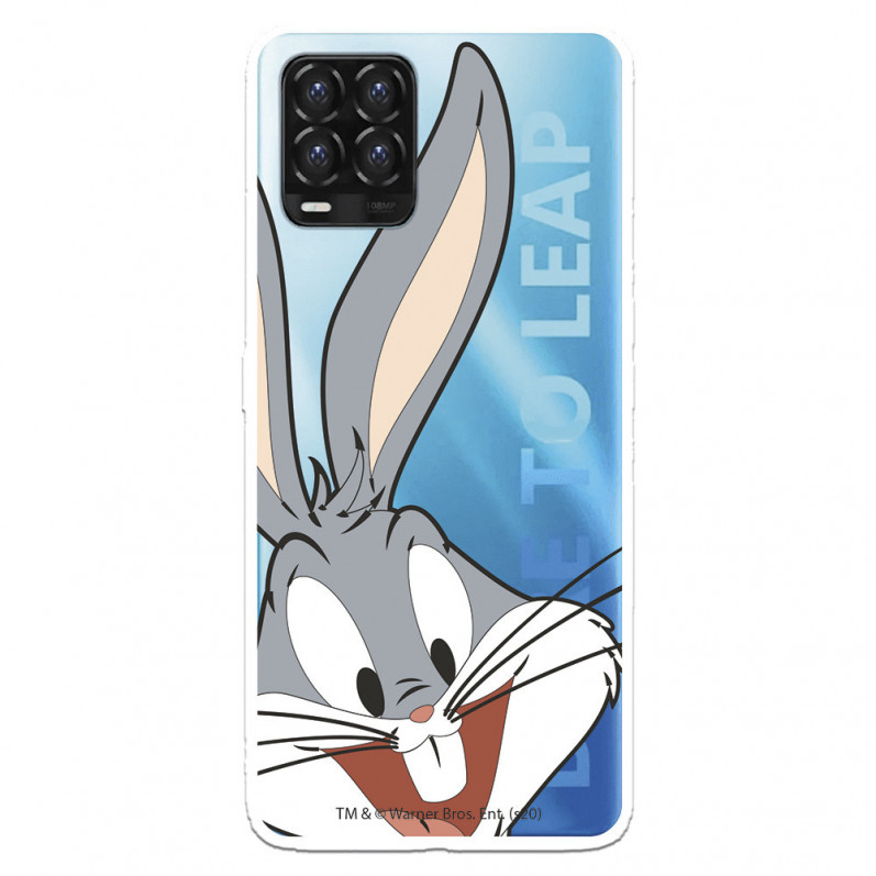 Husă pentru Realme 8 Pro Official Warner Bross Bugs Bunny Silhouette Transparent - Looney Tunes