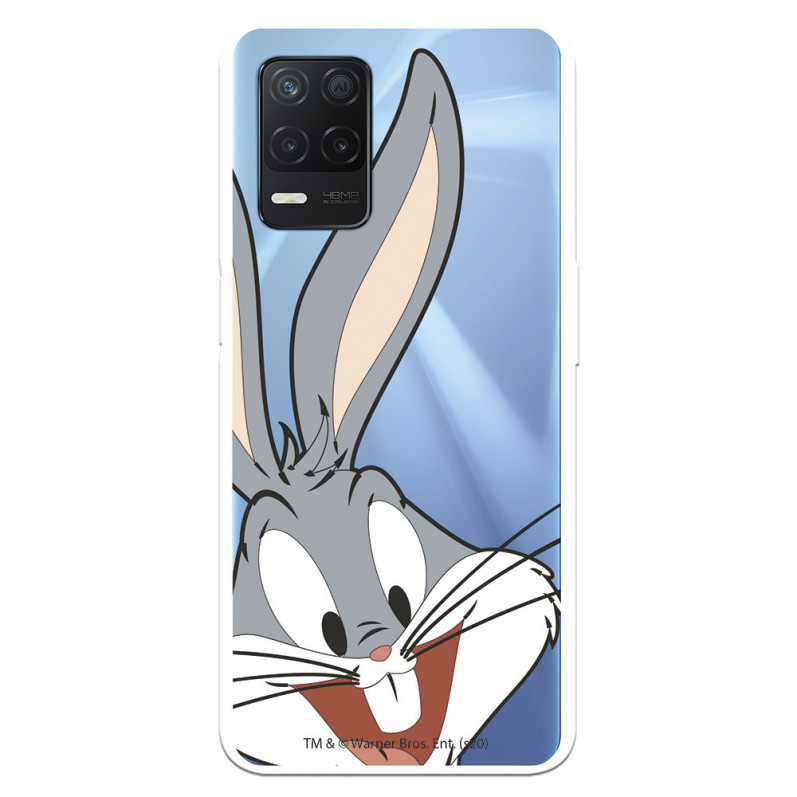 Husă pentru Realme 8 5G Official Warner Bross Bugs Bunny Silhouette Transparent - Looney Tunes