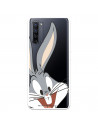 Husă pentru Oppo Reno3 Pro Official Warner Bross Bugs Bunny Silhouette Transparent - Looney Tunes
