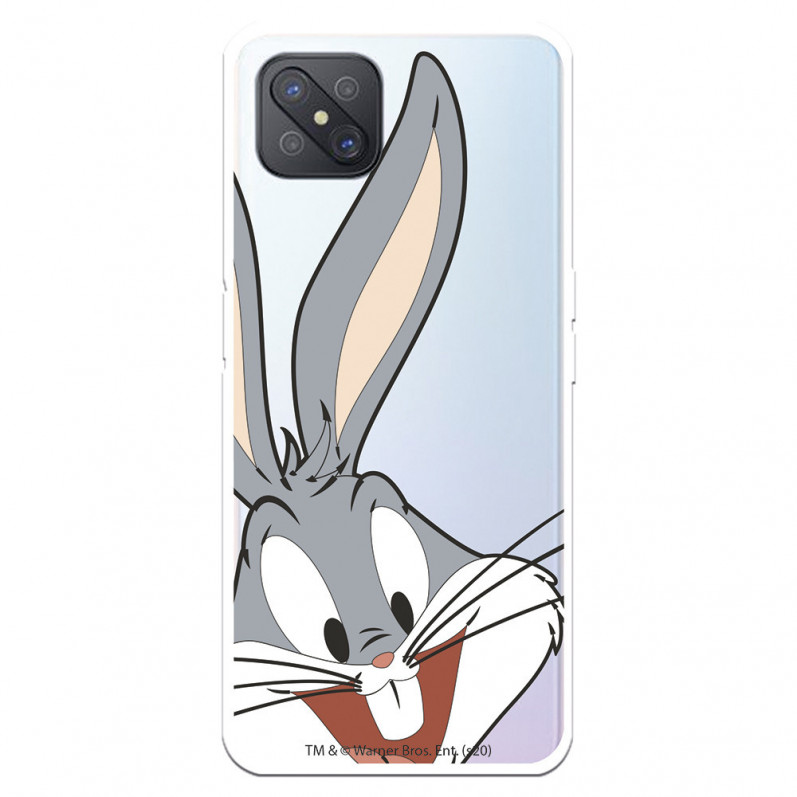 Husă pentru Oppo Reno 4Z Official Warner Bross Bugs Bunny Silhouette Transparent - Looney Tunes