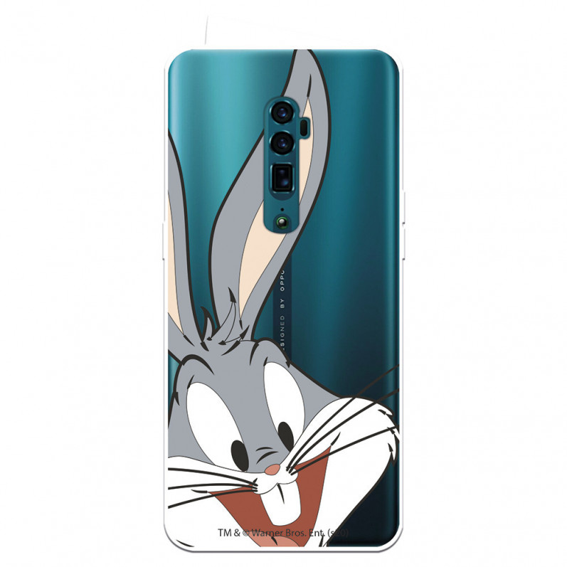 Caseta pentru Oppo Ren 10x Zoom Oficial Warner Bros Bugs Bunny Silhouette Transparent - Looney Tunes