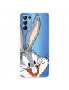 Husă pentru Oppo Find X3 Lite Official Warner Bross Bugs Bunny Silhouette Transparent - Looney Tunes