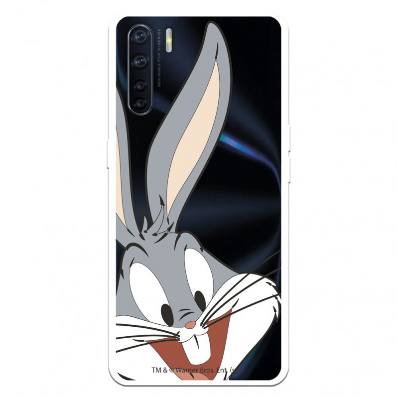 Husă pentru Oppo A91 Official Warner Bross Bugs Bunny Silhouette Transparent - Looney Tunes