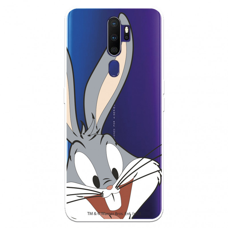 Husă pentru Oppo A9 2020 Official Warner Bross Bugs Bunny Silhouette Transparent - Looney Tunes