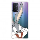 Husă pentru Oppo A74 5G Official Warner Bross Bugs Bunny Silhouette Transparent - Looney Tunes