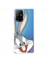 Husă pentru Oppo A74 4G Official Warner Bros Bugs Bug Bunny Silhouette Transparent - Looney Tunes