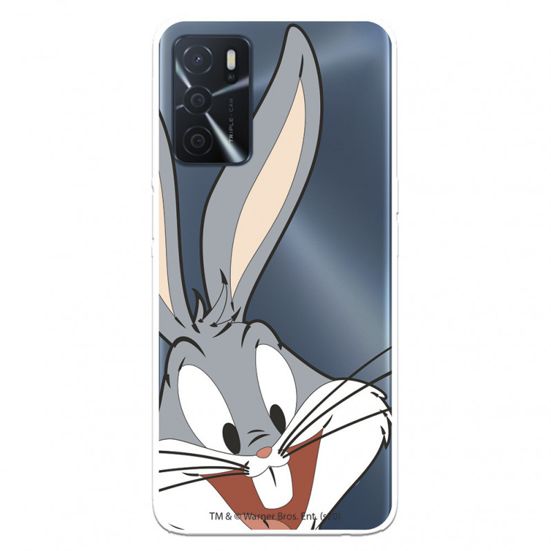 Husă pentru Oppo A54s Official Warner Bross Bugs Bunny Silhouette Transparent - Looney Tunes