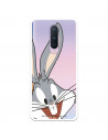 Husă pentru OnePlus 8 Official Warner Bros Bugs Bunny Silhouette Transparent - Looney Tunes