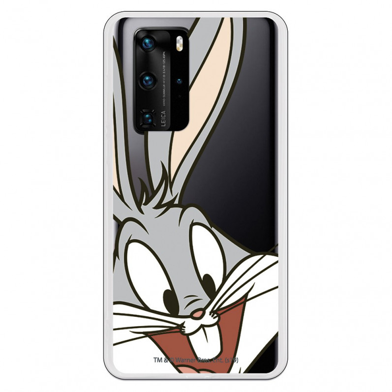 Carcasă pentru Huawei P40 Official Warner Bross Bugs Bunny Silhouette Transparent - Looney Tunes