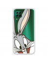 Husă pentru Huawei P40 Lite Official Warner Bross Bugs Bunny Silhouette Transparent - Looney Tunes