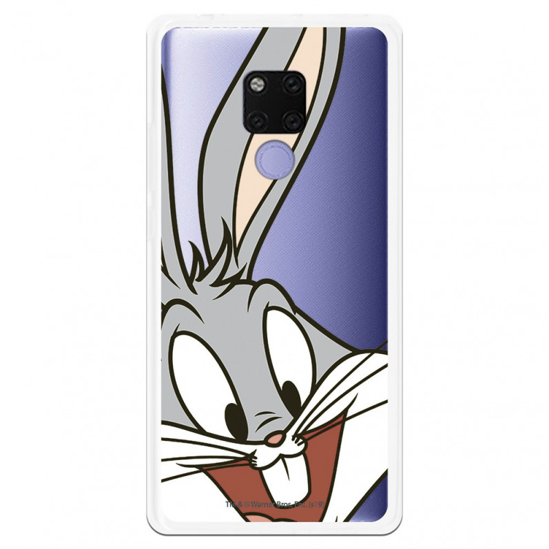 Husă pentru Huawei Mate 20 X Official Warner Bross Bugs Bunny Silhouette Transparent - Looney Tunes