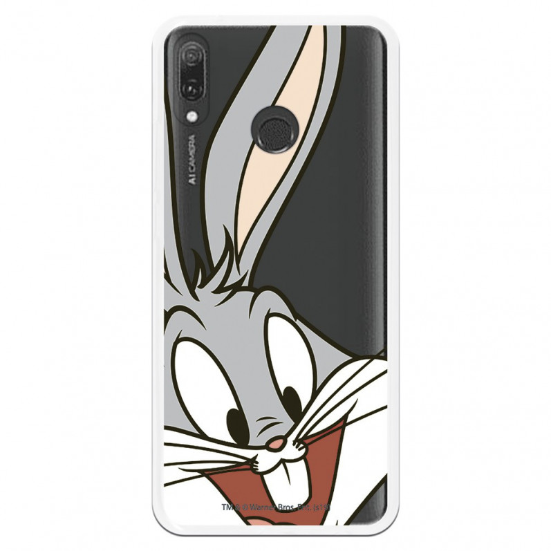 Carcasă oficială Warner Bros Bugs Bunny Clear Case pentru Huawei Y9 2019 - Looney Tunes