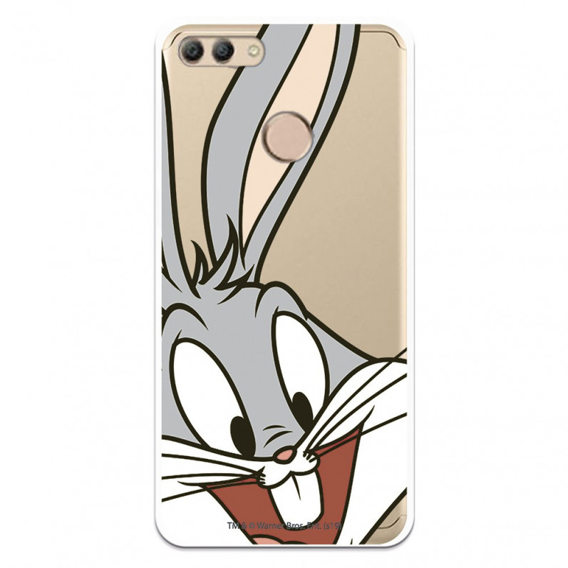 Husă oficială Warner Bros Bugs Bunny Bugs Bunny Transparent Case pentru Huawei Y9 2018 - Looney Tunes