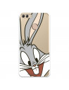 Husă oficială Warner Bros Bugs Bunny Bugs Bunny Transparent Case pentru Huawei Y9 2018 - Looney Tunes
