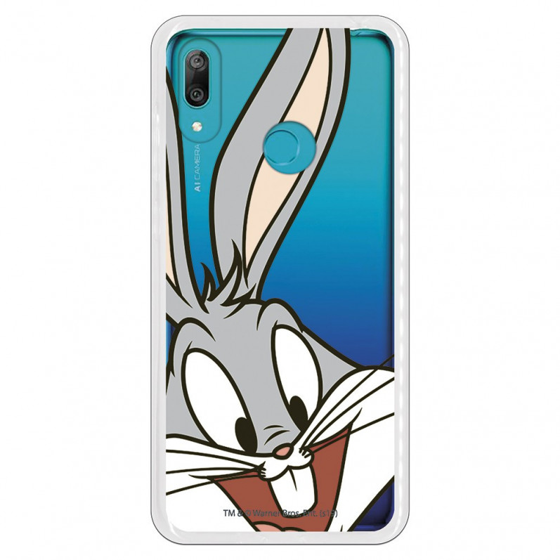Carcasă oficială Warner Bros Bugs Bunny Clear Case pentru Huawei Y7 2019 - Looney Tunes