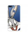 Husă oficială Warner Bros Bugs Bunny Bugs Bunny Transparent Case pentru Huawei Y7 2018 - Looney Tunes