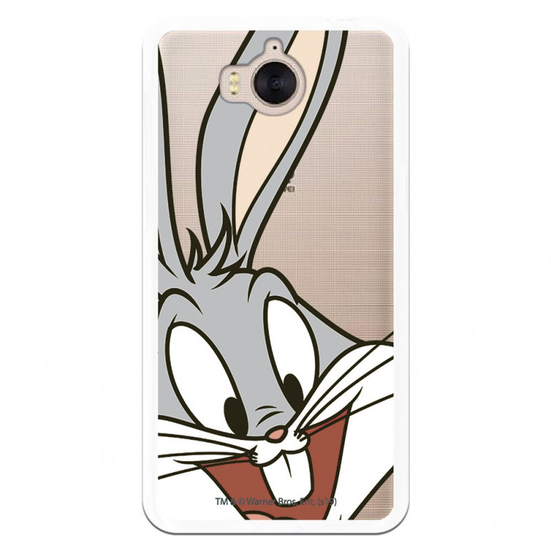 Carcasă oficială Warner Bros Bugs Bunny Transparent Case pentru Huawei Y6 2017 - Looney Tunes