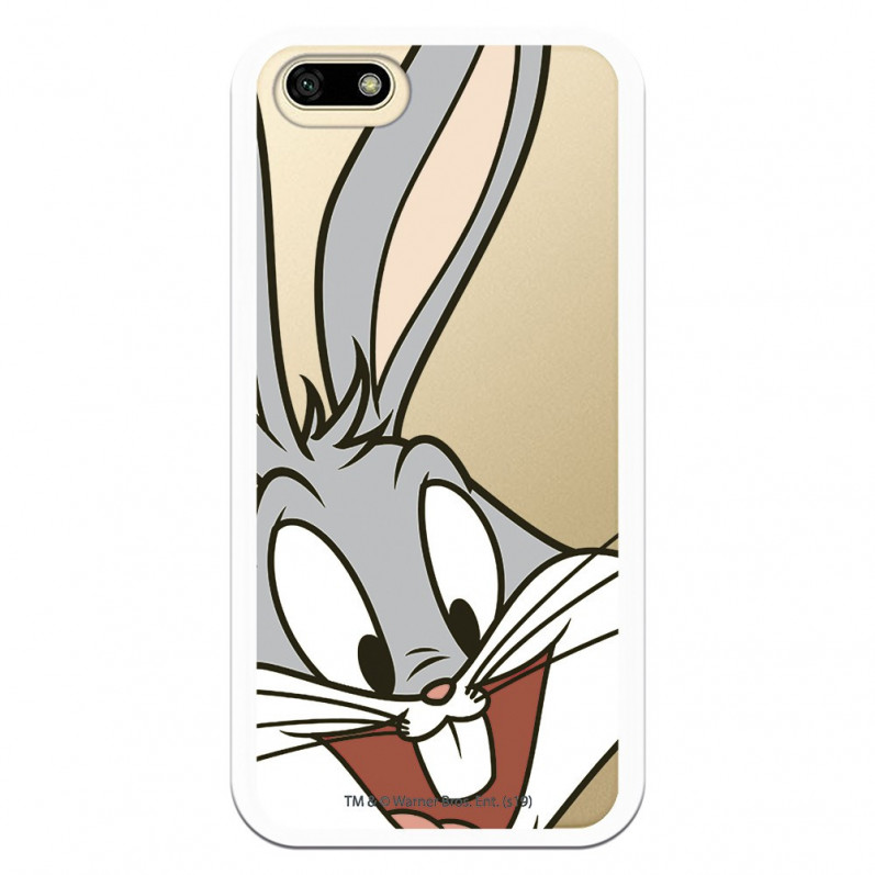 Carcasă oficială Warner Bros Bugs Bunny Transparent Case pentru Huawei Y5 2018 - Looney Tunes