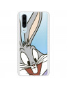 Husă oficială Warner Bros Bugs Bunny Bugs Bunny transparentă pentru Huawei P30 - Looney Tunes