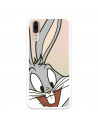 Husă oficială Warner Bros Bugs Bunny Bugs Bunny transparentă pentru Huawei P20 - Looney Tunes