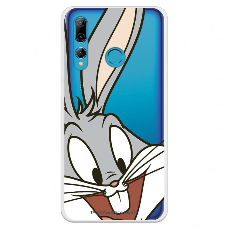 Husă oficială Warner Bros Bugs Bunny Bugs Bunny transparentă pentru Huawei P Smart Plus 2019 - Looney Tunes