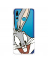 Husă oficială Warner Bros Bugs Bunny Bugs Bunny transparentă pentru Huawei P Smart Plus 2019 - Looney Tunes