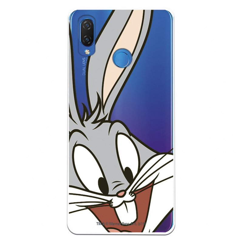 Husă oficială Warner Bros Bugs Bunny Bugs Bunny transparentă pentru Huawei P Smart Plus - Looney Tunes