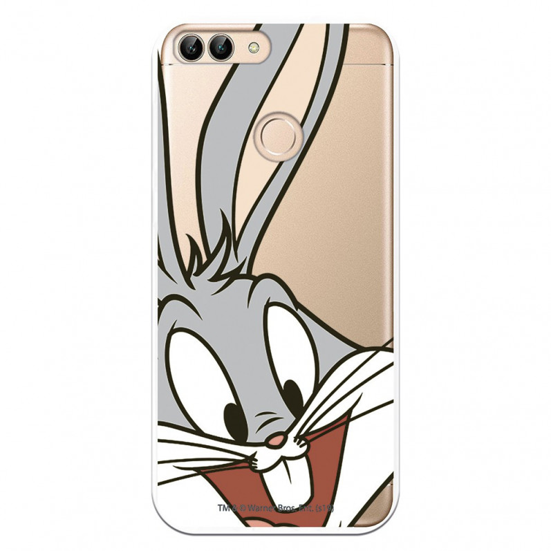 Husă oficială Warner Bros Bugs Bunny Bugs Bunny transparentă pentru Huawei P Smart - Looney Tunes