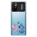 Husă pentru Xiaomi Poco M4 Pro 5G Oficial Disney Angel & Stitch Beso - Lilo & Stitch - Lilo & Stitch