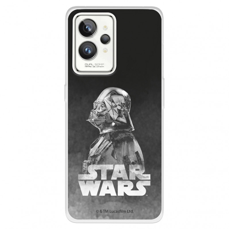 Funda para Realme GT 2 Pro Oficial de Star Wars Darth Vader Fondo negro - Star Wars