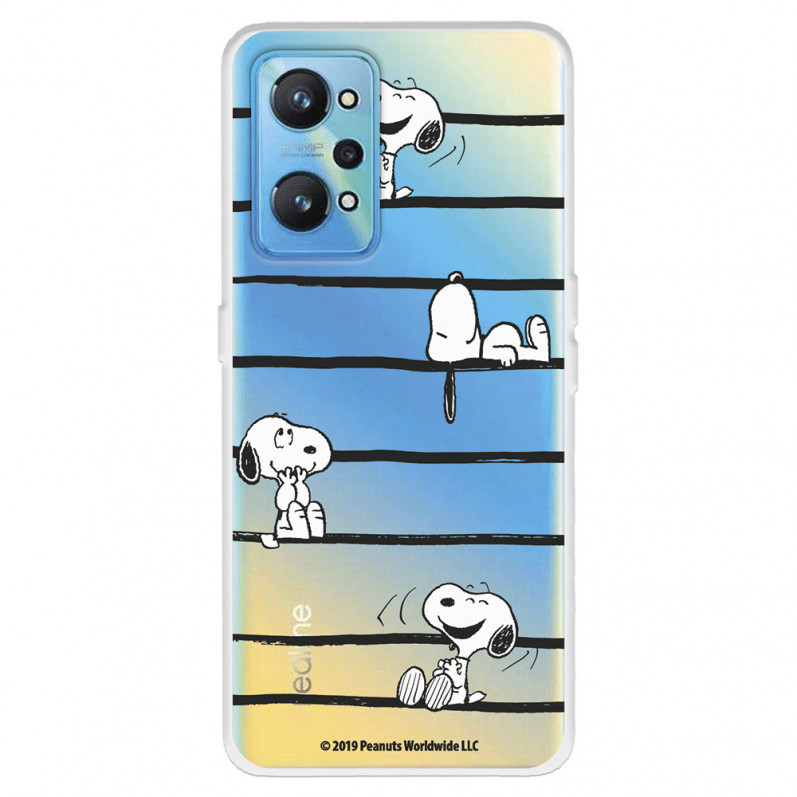 Funda para Realme GT 2 Oficial de Peanuts Snoopy rayas - Snoopy