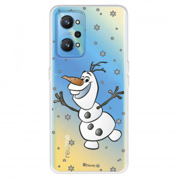 Funda para Realme GT 2 Oficial de Disney Olaf Transparente - Frozen