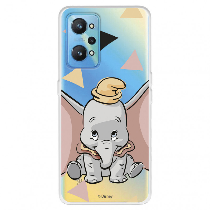 Funda para Realme GT 2 Oficial de Disney Dumbo Silueta Transparente - Dumbo