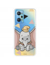 Funda para Realme GT 2 Oficial de Disney Dumbo Silueta Transparente - Dumbo