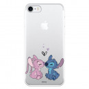 Carcasa oficială Disney Angel & Stitch Kiss pentru iPhone SE 2022 - Lilo & Stitch