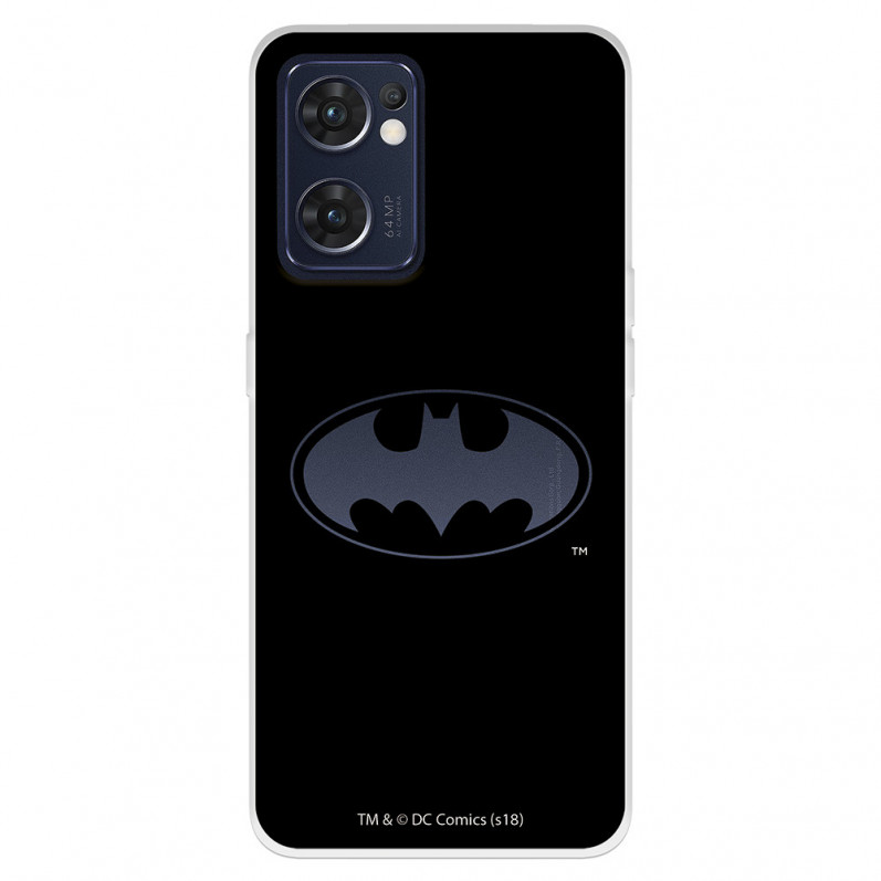 Funda para Oppo Find X5 Lite Oficial de DC Comics Batman Logo Transparente - DC Comics