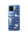 Funda para Vivo Y01 Oficial de Peanuts Snoopy rayas - Snoopy