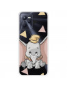 Funda para Realme C35 Oficial de Disney Dumbo Silueta Transparente - Dumbo