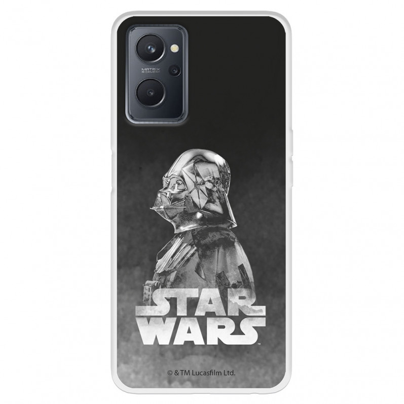 Funda para OPPO A76 Oficial de Star Wars Darth Vader Fondo negro - Star Wars