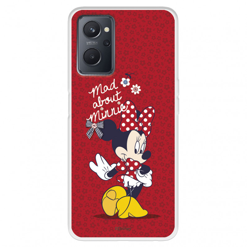 Funda para Realme 9i Oficial de Disney Minnie Mad About - Clásicos Disney