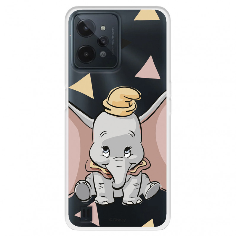 Funda para Realme C31 Oficial de Disney Dumbo Silueta Transparente - Dumbo