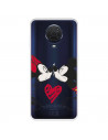 Funda para Nokia G10 Oficial de Disney Mickey y Minnie Beso - Clásicos Disney