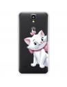 Funda para Huawei Y560 Oficial de Disney Marie Silueta - Los Aristogatos