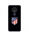Funda para Motorola Moto G7 Plus del Atlético de Madrid Escudo Fondo Negro  - Licencia Oficial Atlético de Madrid