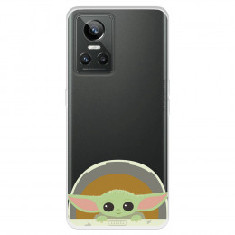 Funda para Realme GT Neo 3 Oficial de Star Wars Baby Yoda Sonrisas - The Mandalorian