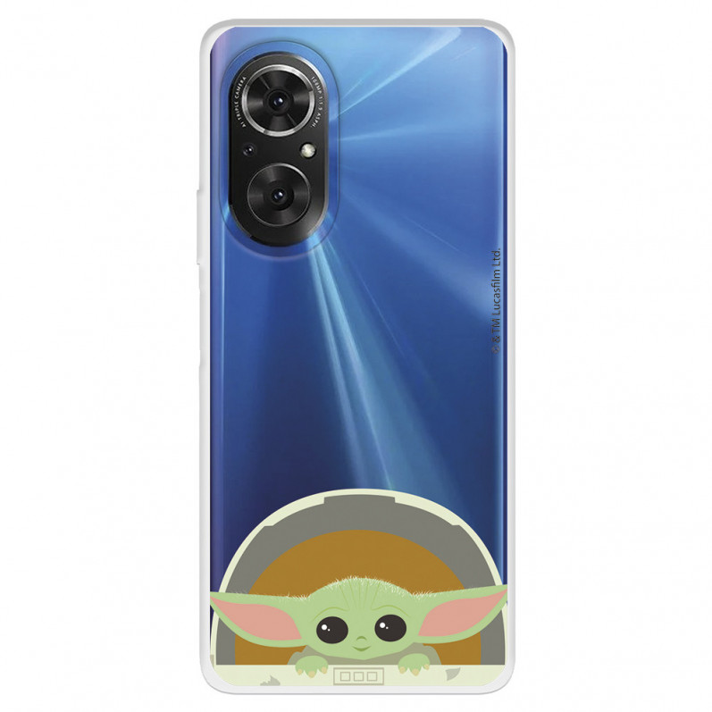 Funda para Huawei Nova 9 SE Oficial de Star Wars Baby Yoda Sonrisas - The Mandalorian