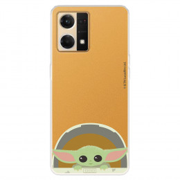 Funda para Oppo Reno 7 4G Oficial de Star Wars Baby Yoda Sonrisas - The Mandalorian