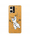 Funda para Oppo Reno 7 4G Oficial de Disney Olaf Transparente - Frozen